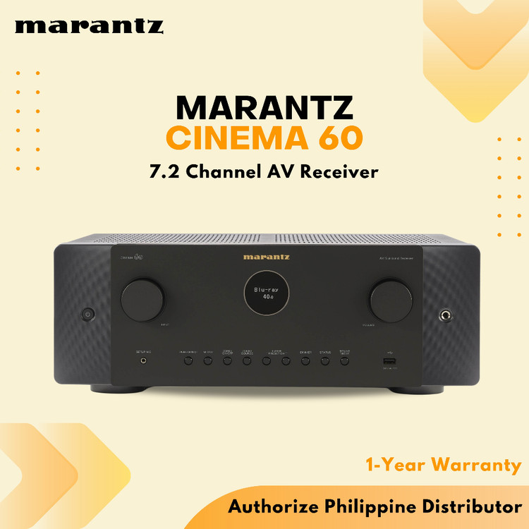 آمپلیفایر سینمایی Marantz cinema 60 برای سیستمهای 5.1 تا 7.2 کاناله طراحی شده