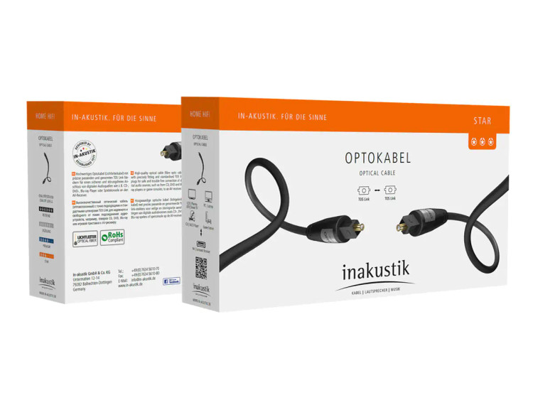 کابل اُپتیکال Inakustik Star Optokabel محصولی با کیفیت از برند آلمانی