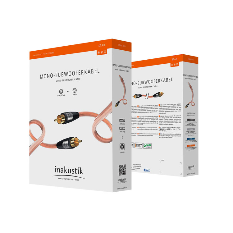 کابل ساب ووفر Inakustik Mono Subwoofer Cable