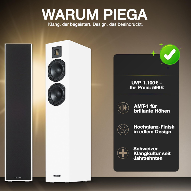 استند piega classic 5 اسپیکر ایستاده باریک و خوشساخت از برند سوئیسی PIEGA