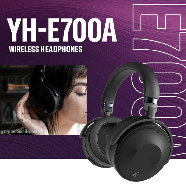 هدفون بی‌سیم Yamaha YH-E700A | نویز کنسلینگ فعال (ANC) | Hi-Res Audio